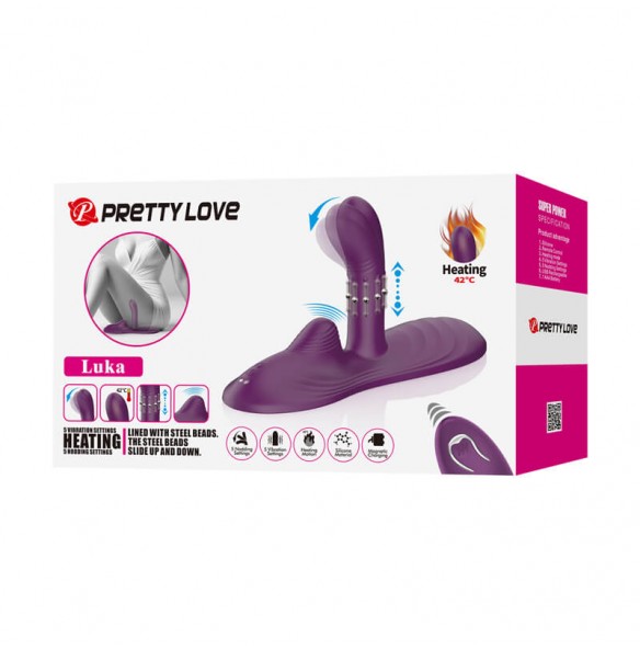 Pretty Love - Nodding Heating Bead Thrusting Vibrator (Wireless Remote - Chargeable) Pretty Love - Nodding Heating Bead Thrusting Vibrator (Wireless Remote - Chargeable)